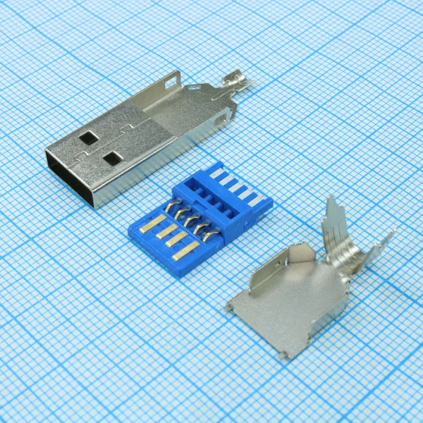 Разъём USB A DS1107-01-LN0, вилка