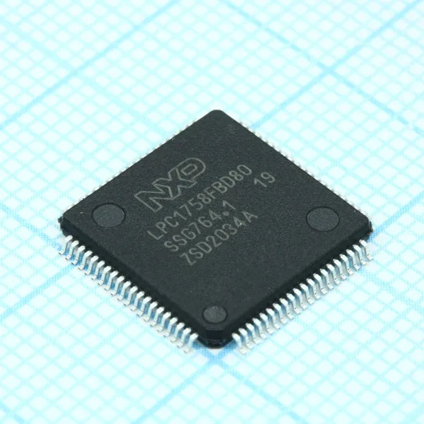 Микроконтроллер LPC1758FBD80K, ARM Cortex-M3, LQFP-80